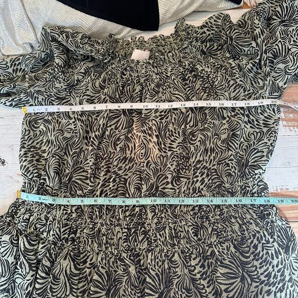 Cinq a Sept Janelle Sheer Lightweight Mini Ruffle Casual Dress Size US 6 - Picture 7 of 11